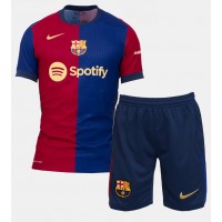 Barcelona Robert Lewandowski #9 Domáci Detský futbalový dres 2024-25 Krátky Rukáv (+ trenírky)